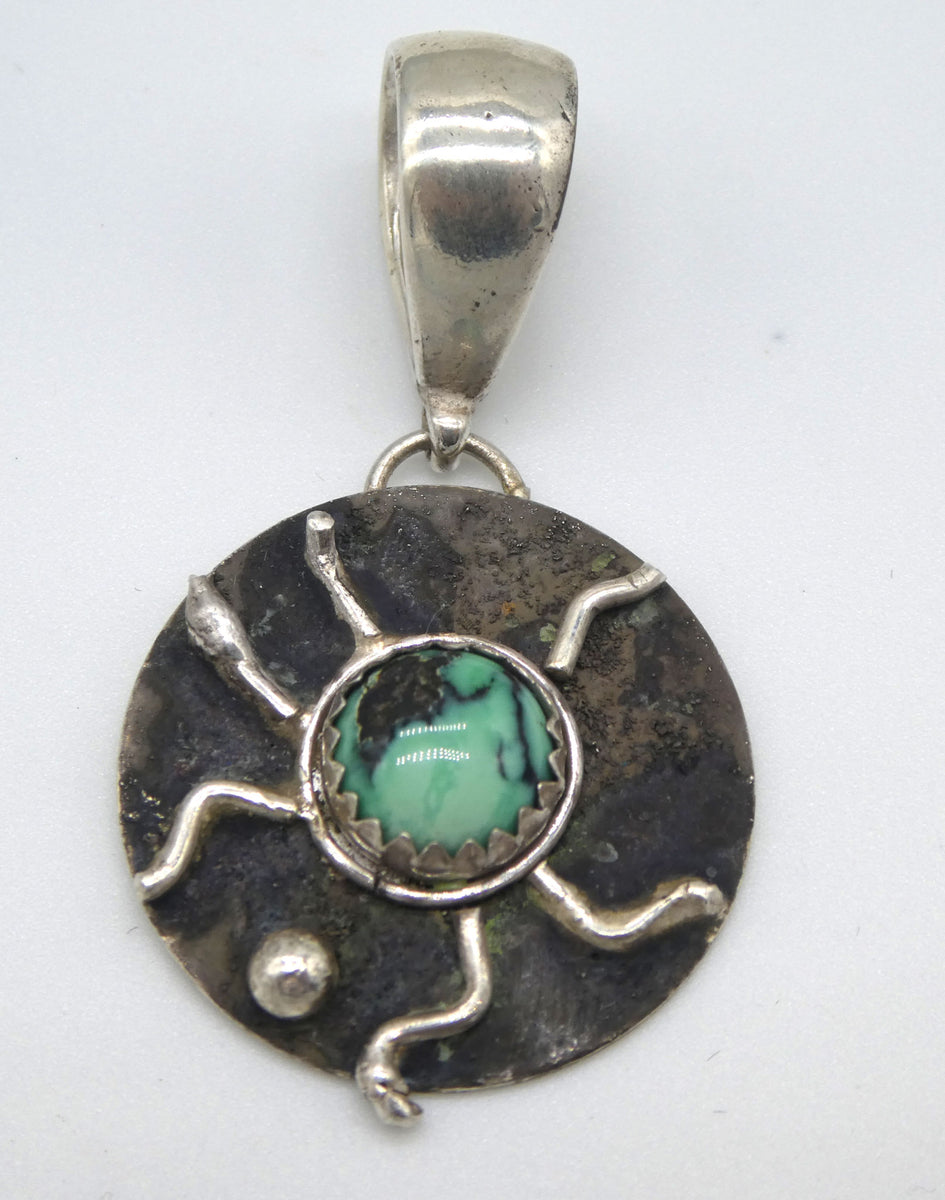 Utah outlet Variscite Necklace Sterling Silver Artisan 79291859