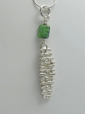 Zoisite Sterling Silver Necklace