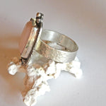 Pink Opal Sterling Silver Southwest Ring