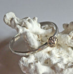 Bronze and Sterling Silver Hammered Stacking Ring