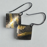 KEUM BOO SQUARE ANTICLASTIC DANGLE EARRINGS