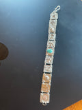 Kingman Turquoise Link Bracelet "Ancestral Echoes"
