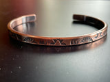 Copper Stamped Cuff Bracelet