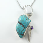 Turquoise Warrior Woman Necklace