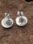 Sterling Silver Spiral Post Earrings