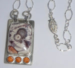 Birdseye Jasper Sterling Silver Necklace
