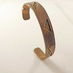 Bronze Overlay Cuff Bracelet
