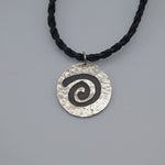 Sterling Silver Petroglyph Spiral Necklace