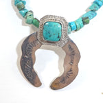 Turquoise Sterling Silver Naja Necklace