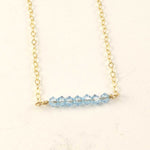 Swarovski Crystal Bead Bar Necklace