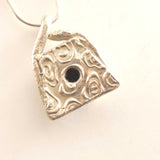 Dichroic Glass Fine Silver Necklace