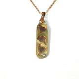 Bronze Heart Overlay Necklace