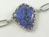 Sodalite Sterling Link Bracelet