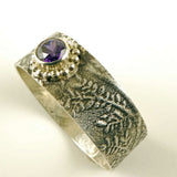 Purple CZ Branch Ring