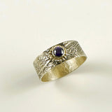 Sterling Silver Purple CZ Ring
