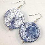 Ocean Agate Sterling Silver Earrings