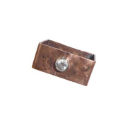 Square Copper Patina CZ Handcrafted Ring