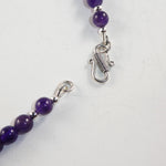 Amethyst Sterling Silver Bead Necklace