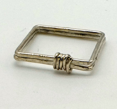 Square Sterling Silver Stack Ring