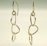 Hill Tribe Silver Triangle Cascade Earrings