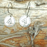 Southwest Hand Stamped Sterling Silver Earrings