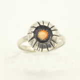 Spiny Oyster Shadow Box Sterling Silver Ring