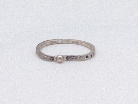 Sterling Silver Tiny Ball Stack Ring