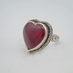 Rosarita Heart Sterling Silver Ring