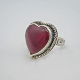 Rosarita Heart Sterling Silver Ring